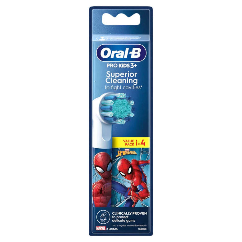 Oral-B Kids Pro Kids3+ 4 pz Multicolore, Bianco