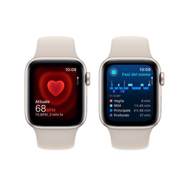 Apple Watch SE GPS + Cellular Cassa 40mm in Alluminio Galassia con Cinturino Sport Galassia - S/M