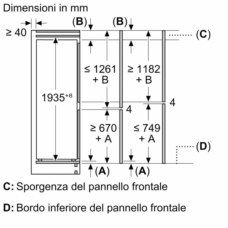 Bosch Serie 2 KIN965SE0 frigorifero con congelatore Da incasso 290 L E Bianco