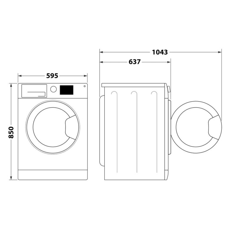 Hotpoint Lavatrice a libera installazione NR 849G WS A IT