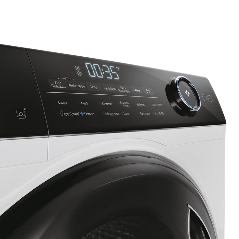 Haier HW90-B14959NEUIT I-pro Series 5 Lavatrice A Libera Installazione 9 Kg, 1400 Giri, Classe A, Bianco, Direct Motion, Refresh, Wi-fi