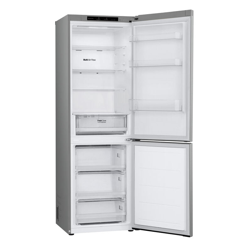 LG GBV21L0EPY Frigorifero combinato, Classe E, 344L, Door Cooling, Smart Diagnosis, Total No Frost | Prime Silver