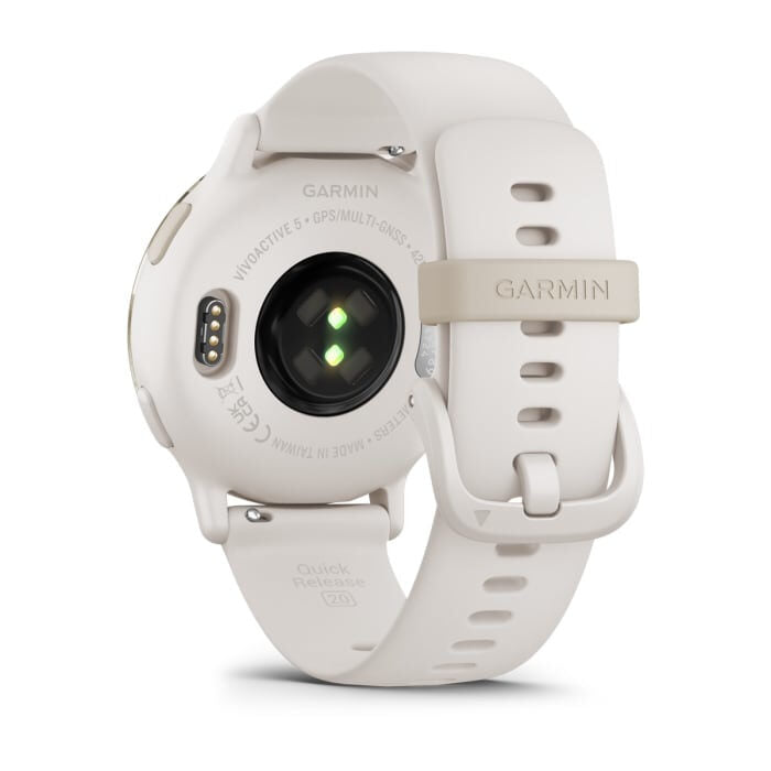 Garmin Vivoactive 5 3,05 cm (1.2") AMOLED 42 mm Digitale 390 x 390 Pixel Touch screen Bianco Wi-Fi GPS (satellitare)