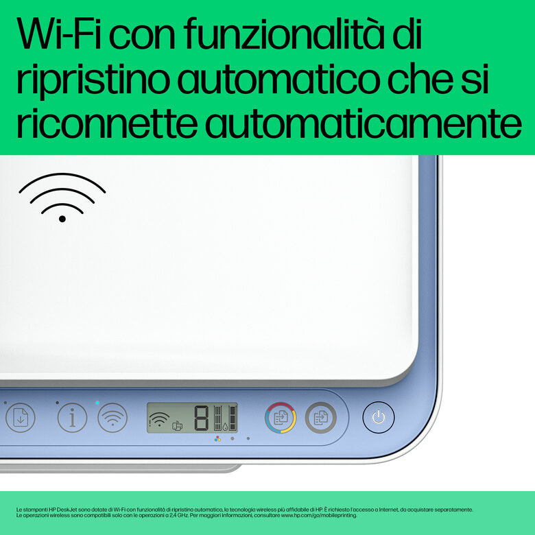 HP DeskJet 4222e Wireless All-in-One Colore Stampante, Instant Ink; Fotocopiatrice, scanner