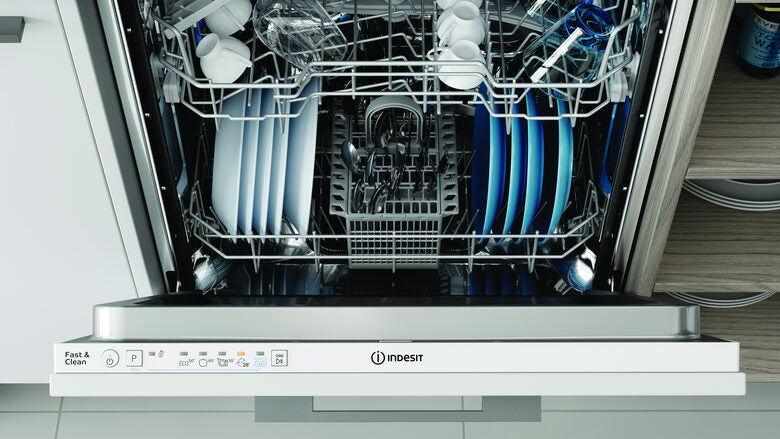 Indesit Lavastoviglie BI 60 cm, classe E, 14 coperti, Push&Go