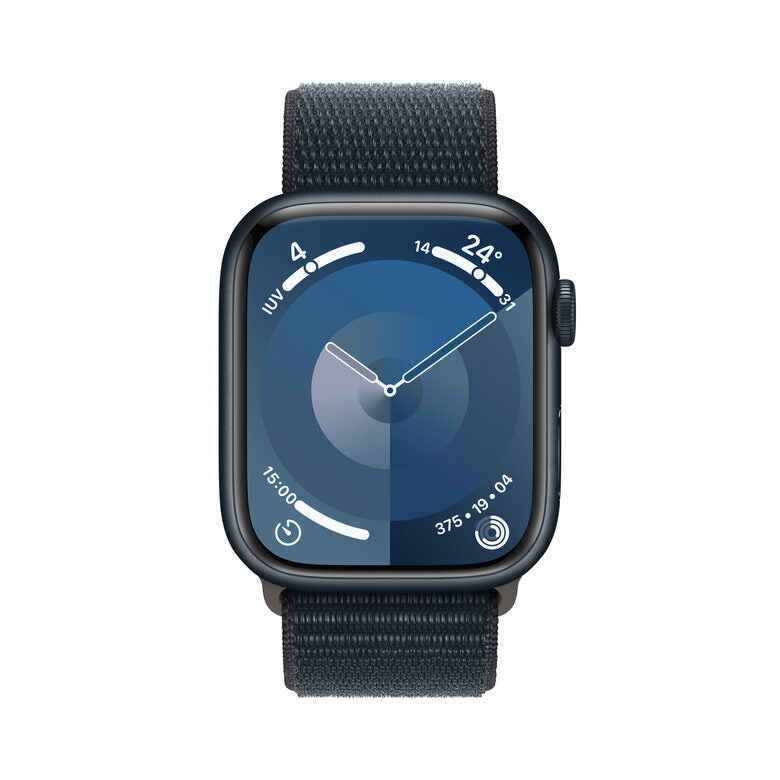 Apple Watch Series 9 GPS + Cellular Cassa 45mm in Alluminio Mezzanotte con Cinturino Sport Loop Mezzanotte