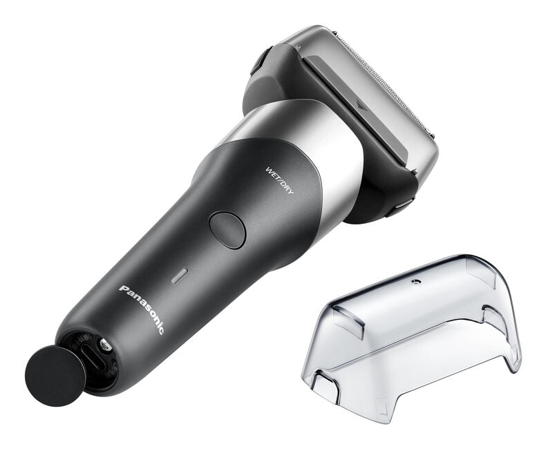 Panasonic ES-RM3, Rasoio 3 lame, Wet&Dry, USB-C, sistema di pulizia easy cleaner