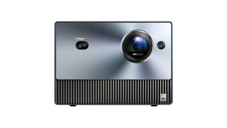 Hisense Mini videoproiettore Proiettore Triplo Laser 4K C1, da 65" fino a 300", Proiezione Tiro lungo, Smart TV VIDAA U6, Wifi, Bluetooth, Dolby Vision, Audio JBL Dolby Atmos, 1600 ANSI lume