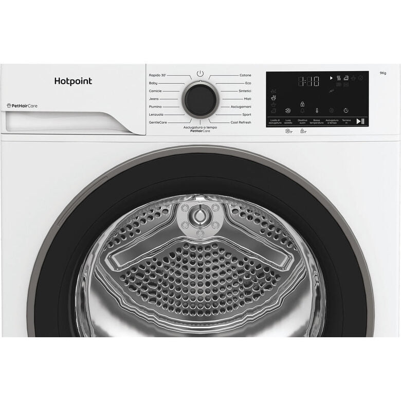 Hotpoint Ariston HPT 93D BS IT, Capacità 9kg, classe D, EasyIron, Slim, PetHair Removal