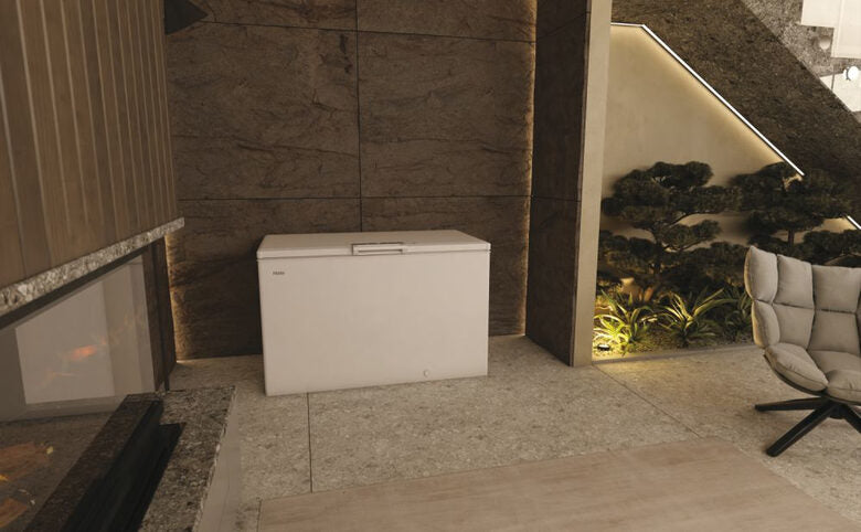 Haier HCE420E Congelatore a Pozzetto Libera installazione 418 L E Bianco