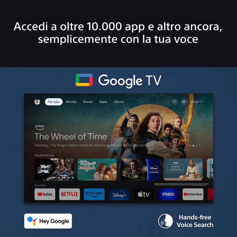 Sony K65XR83AEP Televisione Smart TV 65 Pollici Oled 4K Bravia Nero