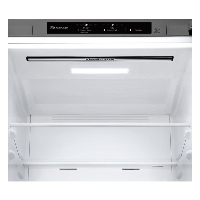 LG GBV22L0EPY Frigorifero combinato, Classe E, 387L, Door Cooling, Smart Diagnosis, Total No Frost | Prime Silver