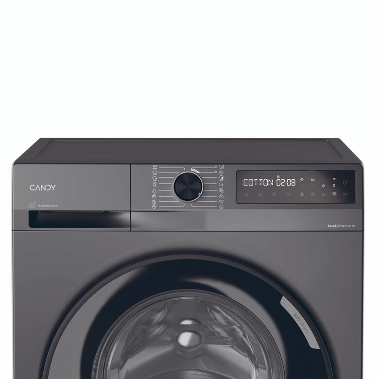 Candy BR 48B6G-S ProWash 500 Lavatrice A Libera Installazione 8 Kg, 1400 Giri, Classe A, Proactive Wash, Antracite