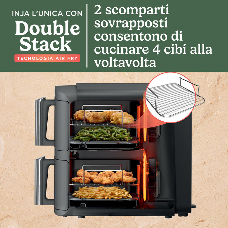Ninja Friggitrice ad aria Double Stack XL da 9,5 L SL400EU