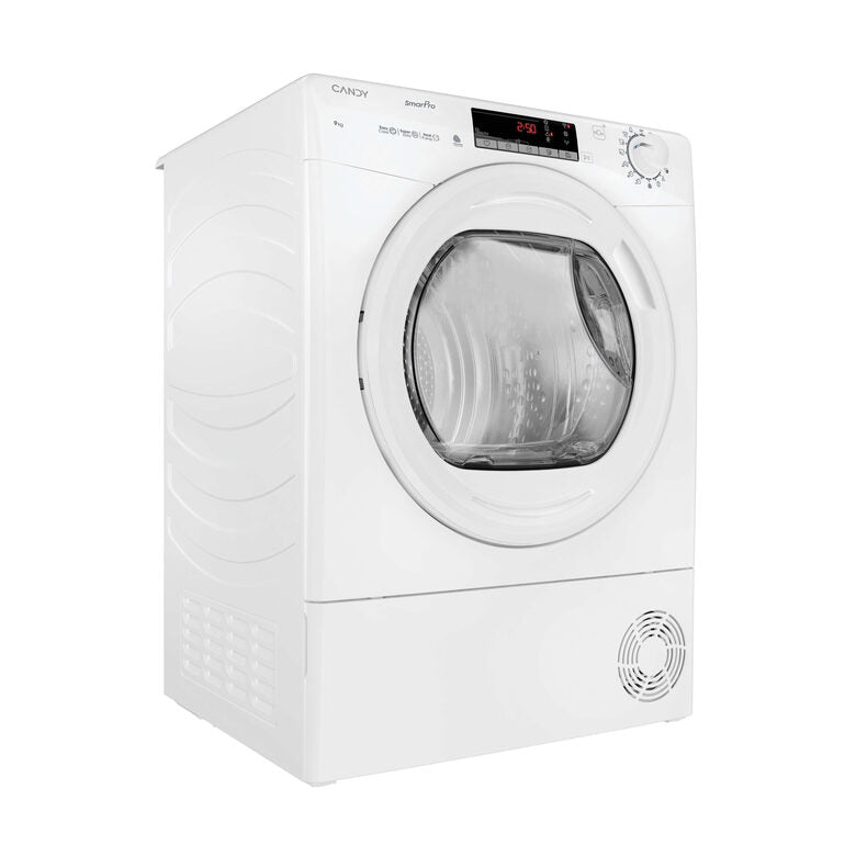 Candy CRO EH9N2TE-S Asciugatrice Libera Installazione 9 Kg, Pompa Di Calore, Smart Touch, Classe D, Bianco