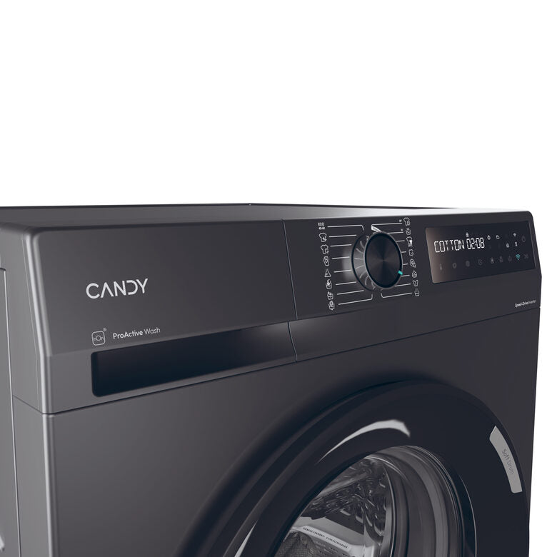 Candy BR 48B6G-S ProWash 500 Lavatrice A Libera Installazione 8 Kg, 1400 Giri, Classe A, Proactive Wash, Antracite