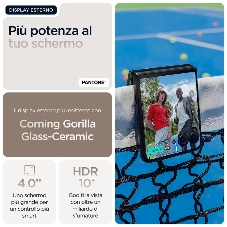 Motorola razr 60 Ultra con Moto AI (16/512GB, 50+50MP, selfie 50MP, display esterno 4.0" interno 7" pOLED 165Hz, Qualcomm Snapdragon 8 Elite, 4700mAh, 5G, Dual SIM, Android 15) PANTONE Mount