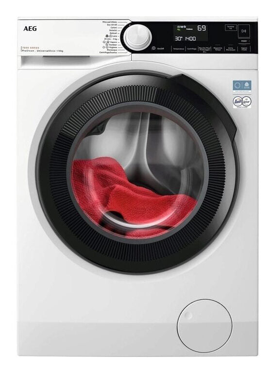 AEG LR7FD104V  Serie 7000 Lavatrice A Libera Installazione 10 Kg, Prosteam® Universaldose Precise Wash, 1400 Giri, Classe A, Bianco