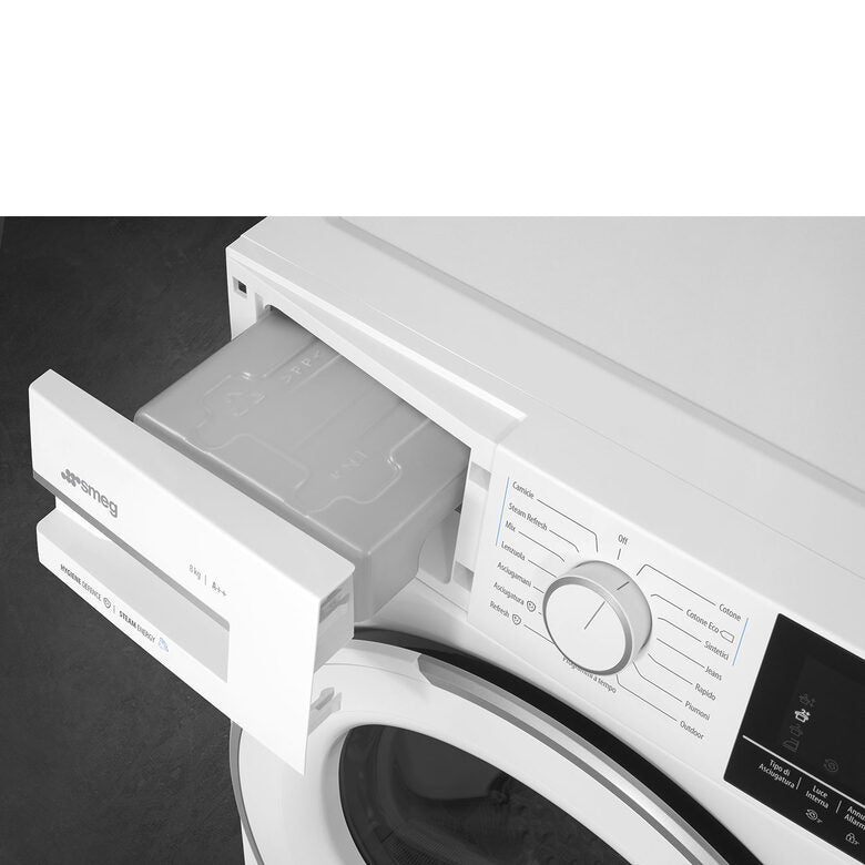 Smeg DN82SE asciugatrice Libera installazione Caricamento frontale 8 kg A++ Bianco