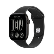 Apple Watch Series 12 GPS, cassa 46 mm in alluminio nero con cinturino Sport nero - M/L