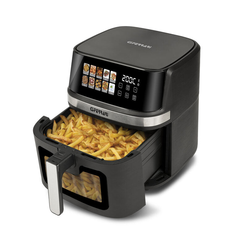 G3 Ferarri G10212 Friggisano Friggitrice ad Aria 8 Litri, 1700 W, Display digitale a colori, 10 programmi, Temperatura 80-200°C, BPA/PFOA Safe, Timer 60 min, Ricettario incluso