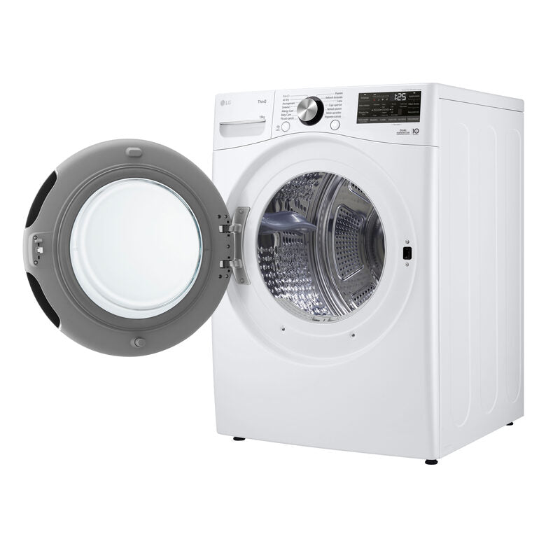 LG RH18U8AVCW Asciugatrice A Libera Installazione 18 Kg, Pompa Di Calore, Dual Inverter, Motore Direct Drive, AI Dry, Wi-Fi, Classe D, Bianca