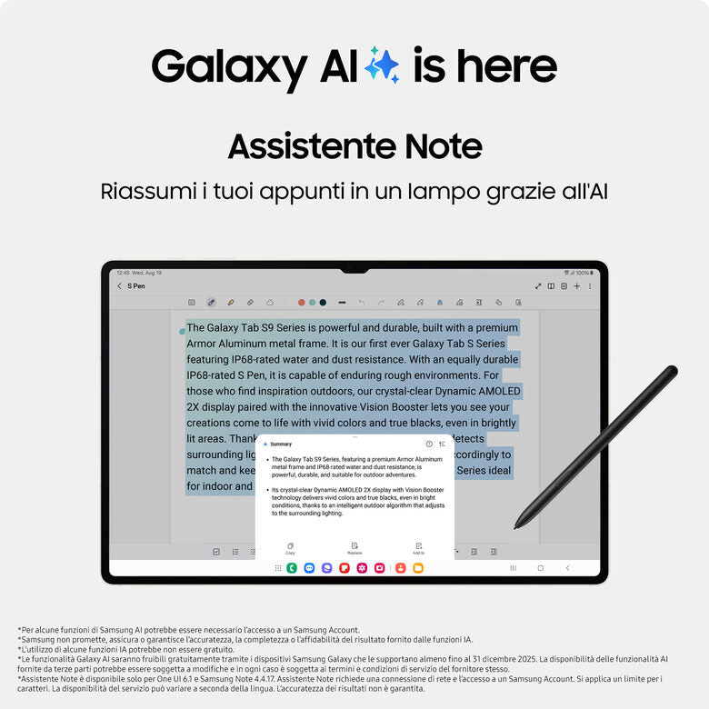 Samsung Galaxy Tab S9 Wi-Fi 12GB / 256GB Graphite