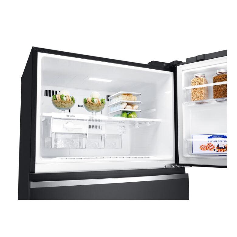 LG GTB744BMBED Frigorifero Combinato A Libera Installazione, No Frost Con Multi Air Flow, Tecnologia Linear Cooling™, Sistema Door Cooling™, Classe E, Nero