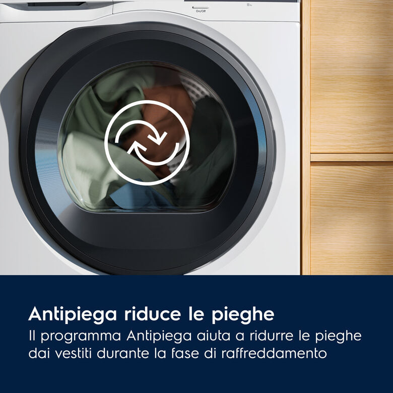 Electrolux EW6HBG19G Serie 600 Asciugatrice A Libera Installazione 9 Kg, Pompa Di Calore, Motore Asincrono, Filtro Ecoflow, GentleCare, Classe C, Bianco