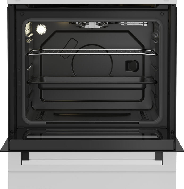 Beko FBG62010DW cucina a libera installazione bianca, 60x60cm, piano gas, forno a gas, grill a gas, 64Lt, Сlasse A