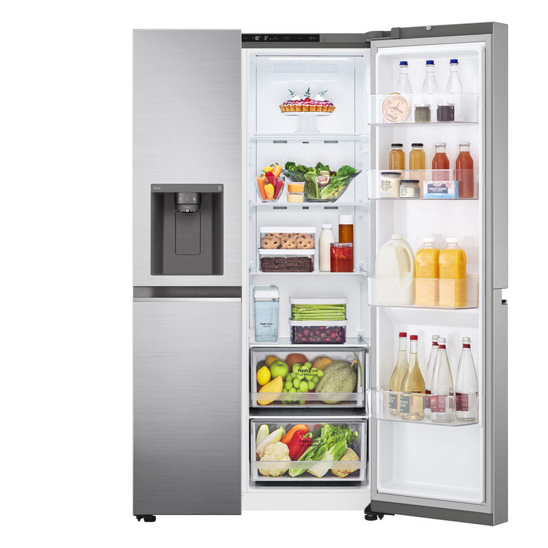 LG GSLV71PZRC Frigorifero Side-by-Side, Classe C, 635L, Wi-Fi, Senza allaccio, Inox