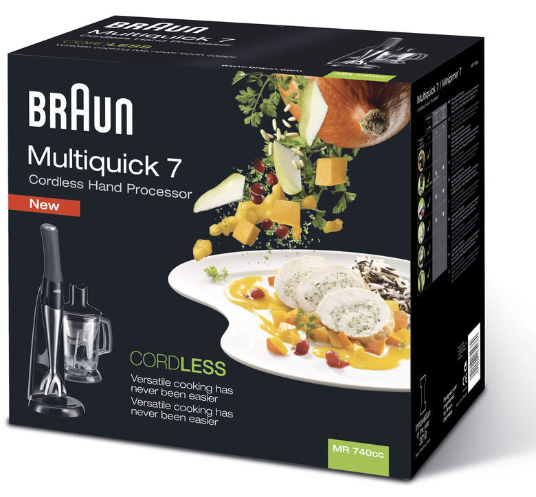 Braun MR 740cc 1 L Frullatore ad immersione 400 W Nero, Acciaio inossidabile