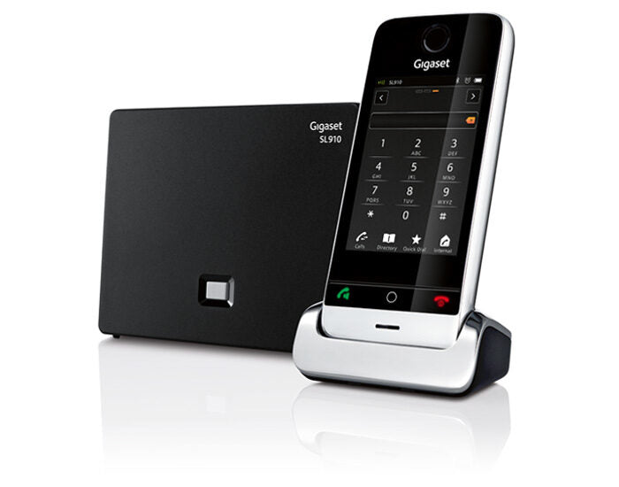 Gigaset SL910 Telefono DECT Identificatore di chiamata Nero, Argento