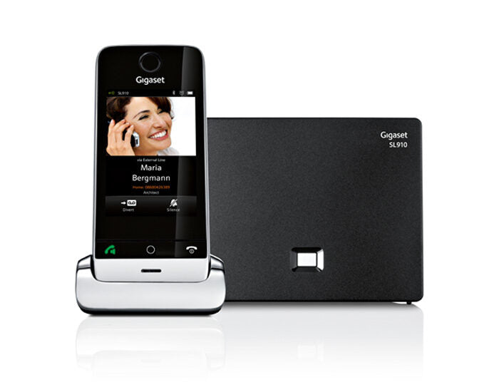 Gigaset SL910 Telefono DECT Identificatore di chiamata Nero, Argento