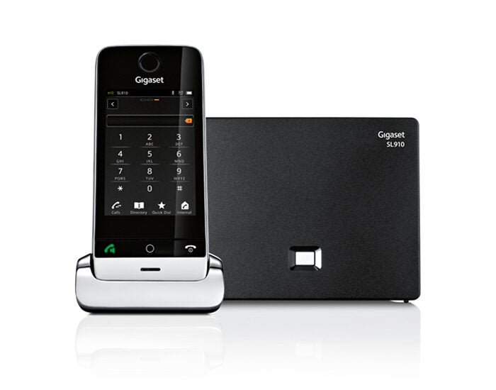 Gigaset SL910 Telefono DECT Identificatore di chiamata Nero, Argento