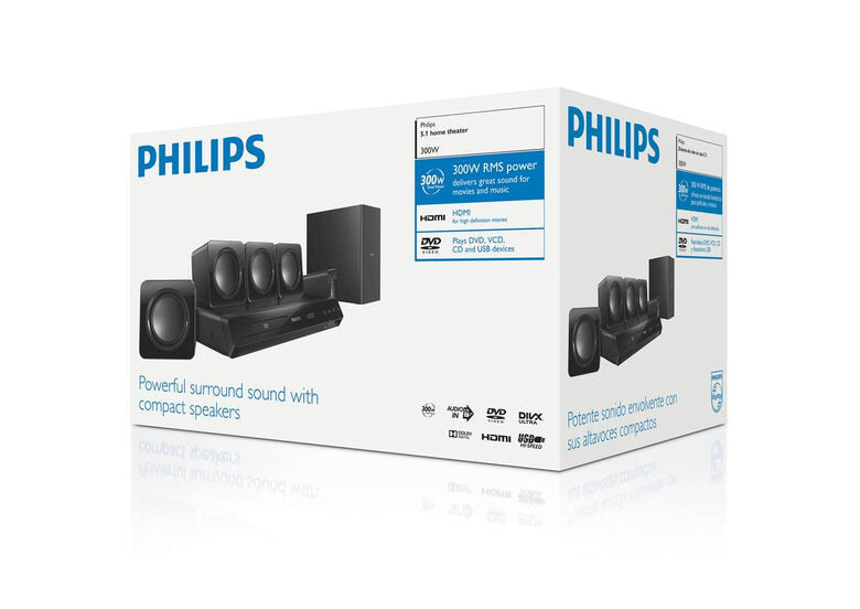 Philips Home Theater 5.1 con DVD HTD3510/12