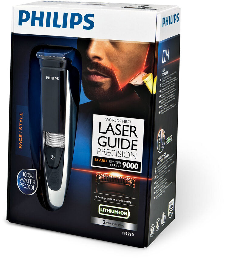 Philips BEARDTRIMMER Series 9000 regolabarba impermeabile BT9290/32
