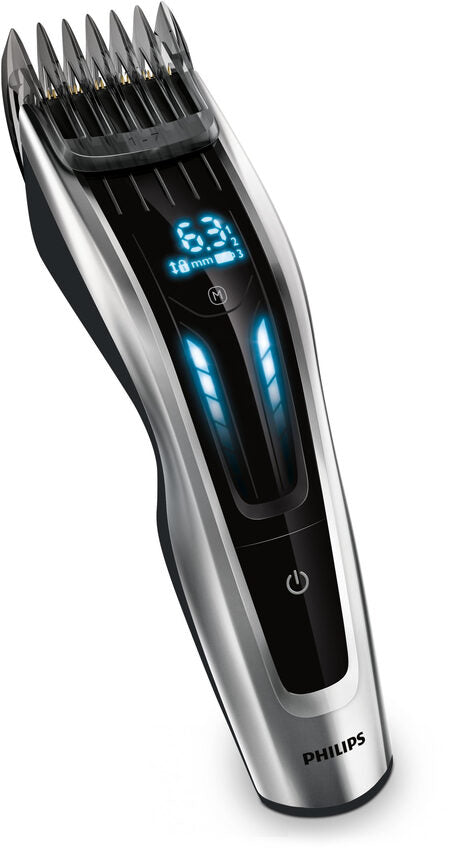 Philips HAIRCLIPPER Series 9000 Regolacapelli con pettini motorizzati e lame in titanio