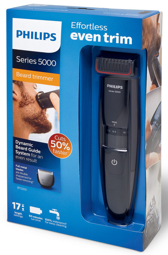Philips BEARDTRIMMER Series 5000 Effetto barba di 3 giorni BT5200/16