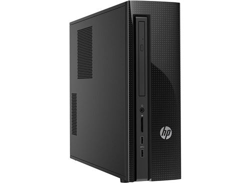 HP Slimline 410-000nl DDR3-SDRAM i3-4170 Desktop Intel® Core™ i3 di quarta generazione 4 GB 1000 GB HDD Windows 10 Home PC Nero