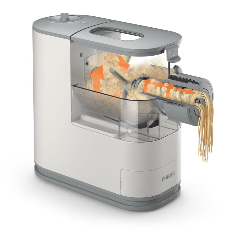 Philips Viva Collection 5000 Series, Macchina per la pasta fresca, Pasta Maker HR2345/19 - Compatto, con 4 trafile