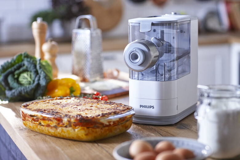 Philips Viva Collection 5000 Series, Macchina per la pasta fresca, Pasta Maker HR2345/19 - Compatto, con 4 trafile
