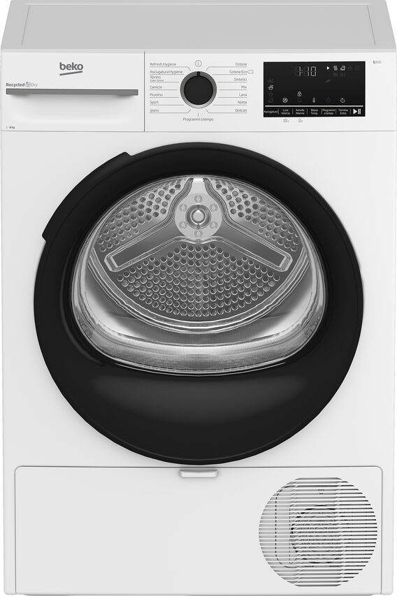 Beko MWBMT481BI: Asciugatrice 8kg, Classe A+++
